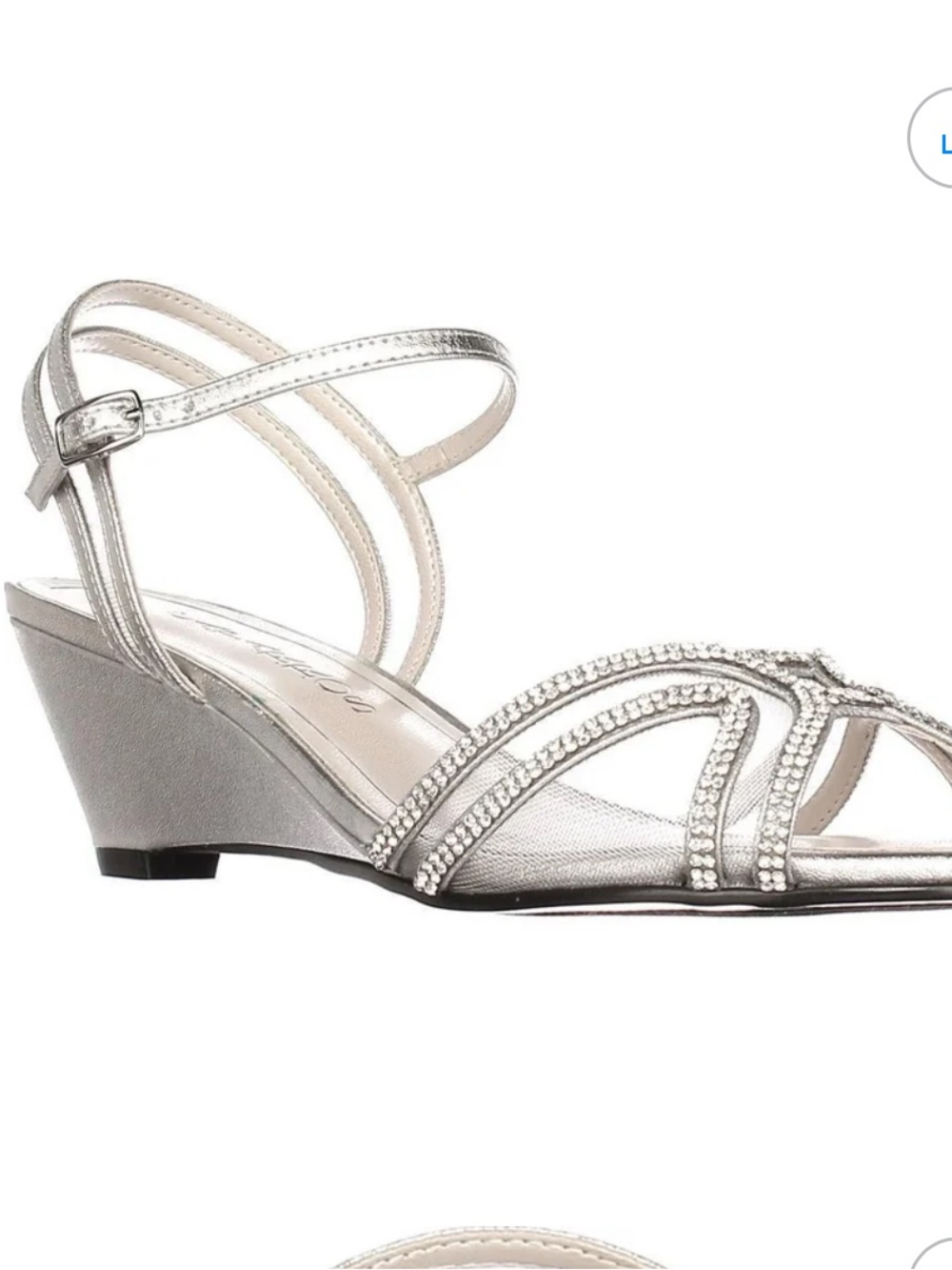 Caparros Silver Strappy Heels